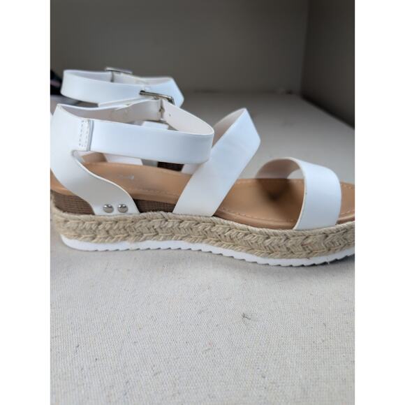 Soda Women's Open Toe Ankle Strap Espadrille Sandal Sz 10 - Picture 4 of 7